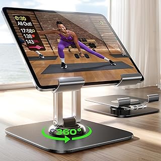 LISEN — регулируемая подставка для iPad, держатель для планшета, настольная подставка, 2025, аксессуары для iPad, вращающаяся подставка для дисплея, офисные аксессуары для ПК, настольное крепление для Kindle/PS/Switch, iPhone 12,9"-4,7"