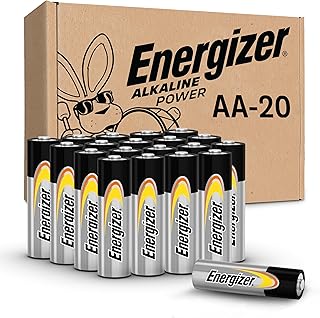 Щелочные батарейки Energizer AA (20 шт.), щелочные батарейки типа АА, долговечные.