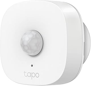 Датчик движения TP-Link Tapo, требуется Tapo Hub, длительное время работы от батареи, беспроводной протокол Sub-1G с низким энергопотреблением, широкий диапазон обнаружения, регулируемая чувствительность, уведомления в реальном времени, интеллектуальное управление, Tapo T100