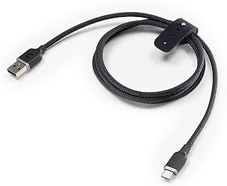 Кабель Mophie Charge Stream USB-A — USB-C, 90 см — сверхпрочная плетеная конструкция, гибкий силиконовый ремешок, быстрая зарядка до 15 Вт, в комплекте ремешок для переноски.