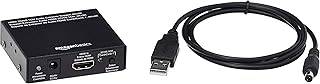 Amazon Basics 4K HDMI-HDMI и аудиоконвертер для Apple TV, Fire TV, Blu-ray плееров, черный