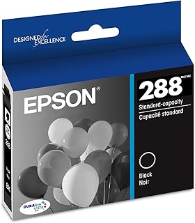 Картридж с черными чернилами EPSON 288 DURABrite Ultra стандартной емкости (T288120-S) совместим с принтерами Expression XP-330, XP-430, XP-434, XP-340, XP-440, XP-446.