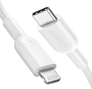 Кабель Anker USB-C — Lightning, 321 USB-C — Lightning (1,8 м, белый), сертифицирован MFi для iPhone 13 Pro, 12 Pro Max, 12 Pro Max, 11 X XS, AirPods Pro, поддерживает Power Delivery (зарядное устройство в комплект не входит).