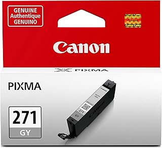 Оригинальный серый чернильный картридж Canon CLI-271, совместимый с принтерами MG7720, TS8020 и TS9020.