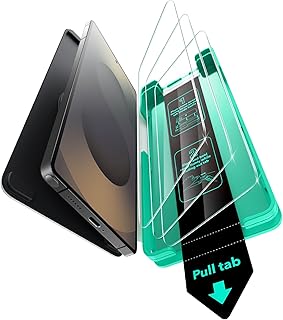 Комплект из 3 защитных пленок ESR для экрана Samsung Galaxy S25 Ultra, закаленное стекло HD твердостью 9H+ с удобным лотком UltraFit для установки на Galaxy S25 Ultra [6,9 дюйма], совместимо с чехлами.