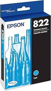 Картридж EPSON 822 DURABrite Ultra Ink стандартной емкости, голубой (T822220-S), совместим с принтерами WorkForce Pro WF-3820, WF-3823, WF-4820, WF-4830, WF-4833, WF-4834.