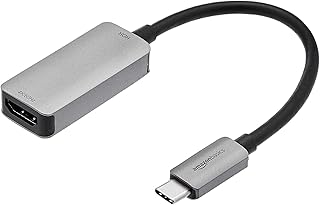Адаптер Amazon Basics USB-C 3.1 «папа» — HDMI «мама» (4K@60Hz), серый, 1,69 x 1,45 x 0,43 дюйма