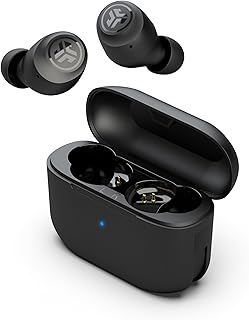 Беспроводные Bluetooth-наушники JLab Go Air Pop с зарядным кейсом, черные, двойное подключение, защита от пота IPX4, Bluetooth 5.1, 3 настройки эквалайзера: фирменный, сбалансированный, усиление басов.