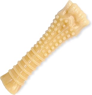 Игрушка для жевания Nylabone Textured Knuckle Bone Power для собак, прочная и износостойкая, подходит для собак, которые агрессивно грызут игрушки, оригинальный вкус, размер X-Large - для собак весом более 22 кг, 1 шт.