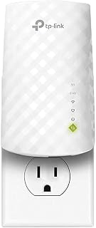 Усилитель сигнала Wi-Fi TP-Link с портом Ethernet, двухдиапазонный 5 ГГц/2,4 ГГц, пропускная способность до 44% больше, чем у однодиапазонного устройства, покрытие до 1200 кв. футов и подключение 30 устройств, усилитель сигнала, поддержка OneMesh (RE220).