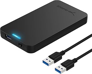 Внешний корпус для жесткого диска SABRENT 2,5 дюйма SATA — USB 3.0, не требующий инструментов для сборки [оптимизирован для SSD, поддержка UASP SATA III], черный (EC-UASP)