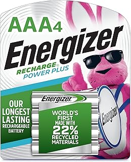 Аккумуляторные батарейки Energizer Power Plus AAA (4 шт.), 800 мАч.