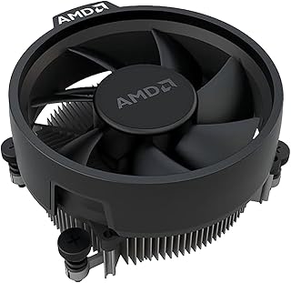 Кулер для процессора AMD Wraith Stealth Socket AM4 с 4-контактным разъемом, алюминиевым радиатором и 3,93-дюймовым вентилятором (тонкий).
