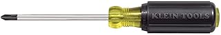 Отвертка Klein Tools 603-4, производство США, крестообразный наконечник №2, мягкая рукоятка, прецизионная отвертка для электриков, для дома и ремонта.