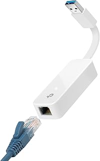 TP-Link USB-Ethernet адаптер, складной USB 3.0 — гигабитный сетевой адаптер Ethernet LAN 10/100/1000, поддержка Windows 11/10/8.1/8/7/Vista/XP для настольных компьютеров, ноутбуков, Apple MacBook и Linux (UE300)