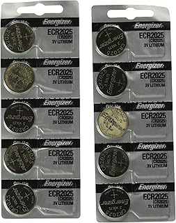 Литиевые батарейки-таблетки Energizer CR2025 3V, 10 штук (2 упаковки по 5 штук)