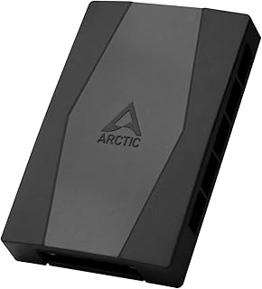 ARCTIC Case Fan Hub — 10-кратный ШИМ-распределитель вентиляторов с питанием от SATA — черный