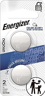Батарейки Energizer 2025 (2 шт.), литиевые батарейки-таблетки 3 В
