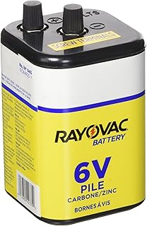 Аккумуляторная батарея RAYOVAC для мощных фонарей, 6 В, винтовые клеммы, 945R4C