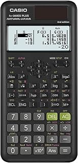 Casio fx-300ES Plus 2nd Edition – Стандартный научный калькулятор | 262 функции, естественный текстовый дисплей℠ | Идеально подходит для математики, статистики и алгебры в средней и старшей школе | Черный