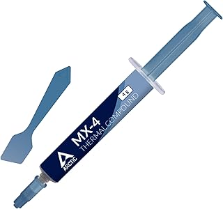 ARCTIC MX-4 (в комплекте с шпателем, 4 г) — высокоэффективная термопаста для всех процессоров (ЦП, ГП — ПК), обладающая очень высокой теплопроводностью, длительным сроком службы и безопасным нанесением.
