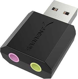 Внешний стереофонический USB-адаптер SABRENT для Windows и Mac. Подключение и использование без установки драйверов. (AU-MMSA)