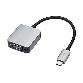 Алюминиевый адаптер Amazon Basics USB 3.1 Type-C — VGA, серый, 1,65 x 1,38 x 0,63 дюйма