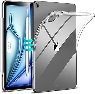 Чехол ESR для iPad Air 11 дюймов M3/M2 (2025/2024), iPad Air 5-го/4-го поколения (2022/2020), тонкий и легкий, устойчивый к пожелтению, прозрачная задняя крышка, поддерживает Pencil Pro и Pencil (USB-C), серия Zero, прозрачный