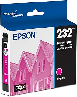 Картридж Epson 232 Claria стандартной емкости, пурпурный (T232320-S), совместим с принтерами Workforce WF-2930, WF-2950, ​​Expression XP-4200, XP-4205.