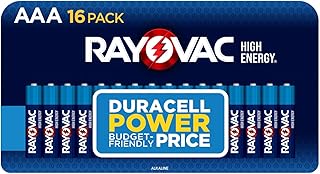 Высокоэнергетические батарейки Rayovac AAA (16 шт.), щелочные батарейки Triple A.