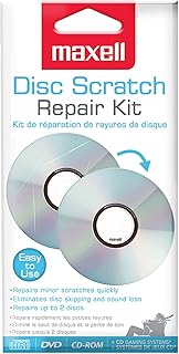 Набор для очистки и ремонта царапин на CD/DVD-дисках Maxell 190510 — устраняет пропуски звука и потерю качества записи, быстро и эффективно устраняет мелкие царапины — позволяет отремонтировать до 2 дисков — прост в использовании.