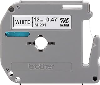 Лента Brother(R) M-231 черно-белая, 0,5 дюйма x 26,2 фута, BRTM231