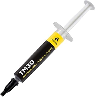 Термопаста Corsair TM30 Performance | Сверхнизкое тепловое сопротивление для процессоров/видеокарт | 3 грамма | с аппликатором, серебристая, для настольных компьютеров