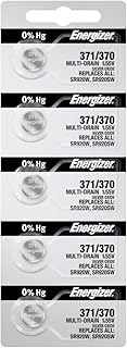 Батарейки Energizer 371/370 с оксидом серебра для часов (5 штук в упаковке)