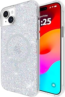 Чехол Case-Mate для iPhone 15 Plus - Twinkle Disco [Защита от падения с высоты 3,6 м] [Совместим с MagSafe] Магнитный чехол с милыми блестками для iPhone 15 Plus 6,7 дюйма. Защита от царапин, ударопрочность, тонкий дизайн.
