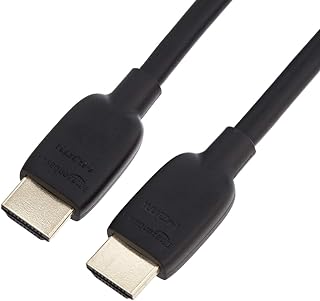 Кабель HDMI Amazon Basics, 90 см, HDMI 2.1 — HDMI (48 Гбит/с), сертифицирован для работы с разрешением 8K при 60 Гц и 4K при 120 Гц, сверхвысокоскоростной, черный, совместим с PS5/Xbox/телевизором/монитором.