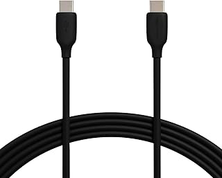 Кабель для быстрой зарядки Amazon Basics USB-C — USB-C 2.0, скорость 480 Мбит/с, сертифицирован USB-IF, для Apple iPhone 16/15, iPad, Samsung Galaxy, планшетов, ноутбуков, 3 метра, черный.