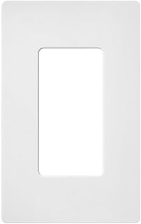 Декоративная накладка на выключатель Lutron Claro, настенная панель на 1 гнездо, для декоративных выключателей, накладка на тумблерный выключатель, накладка на розетку, накладка на выключатель без винтов, матовая, SC-1-SW, снежный