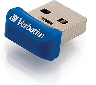 Флеш-накопитель Verbatim 16GB Store 'n' Stay Nano USB 3.2 Gen 1, низкопрофильный, без заеданий — синий.