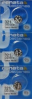 Батарейка для часов Renata 321 0% ртути, без ртути, 3 шт.