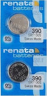 Батарейки Renata 390 SR1130SW - 1,55 В, оксид серебра, батарейка для часов 390 (2 шт.)