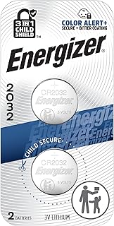 Батарейки Energizer 2032 (2 шт.), литиевые батарейки-таблетки 3 В