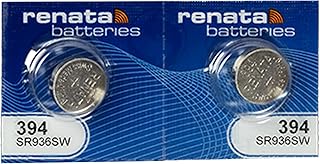 Батарейки Renata 394 SR936SW - 1,55 В, оксид серебра, батарейки для часов 394 (2 шт.)