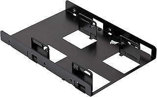 Кронштейн для крепления двух SSD-накопителей Corsair (от внутреннего отсека для 3,5-дюймовых дисков до 2,5-дюймового, простая установка), черный.