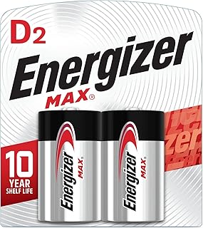 Батарейки Energizer MAX D (2 шт.), щелочные батарейки типа D