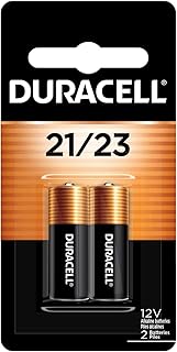 Батарейки Duracell 21/23 12 В, 2 шт. (упаковка из 1 шт.), щелочные батарейки 21/23 12 В, долговечные для брелоков, устройств открывания гаражных ворот, датчиков сигнализации и многого другого.